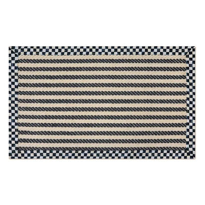 Courtly Check Herringbone Stripe 3' x 5' Sisal Rug