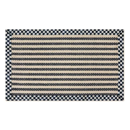 Courtly Check Herringbone Stripe 3' x 5' Sisal Rug