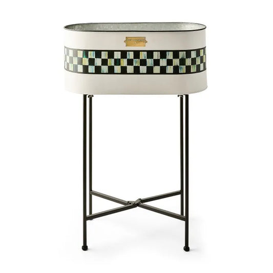 Spectator Galvanized Standing Planter