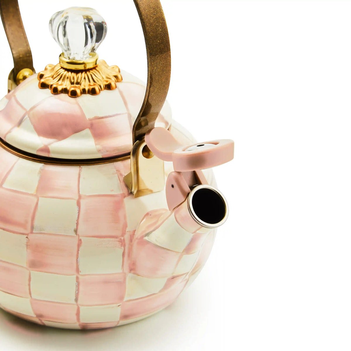 Emerald Check Whistling Tea Kettle