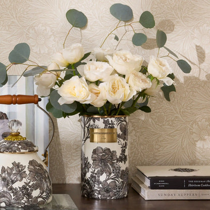 Wild Rose White Utensil Holder