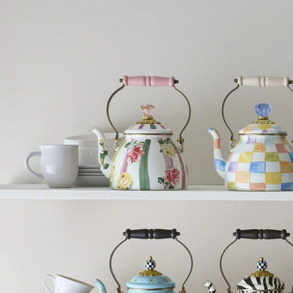 Juniper Check 2 Quart Tea Kettle