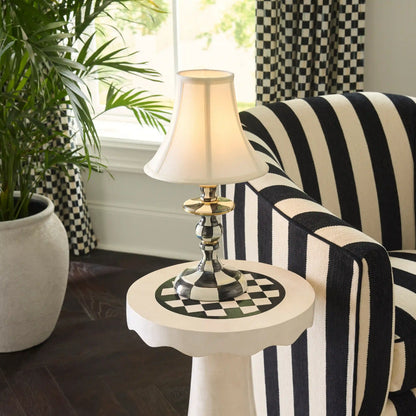 Royal Check Candlestick Lamp