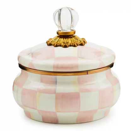 Royal Check Squashed Pot