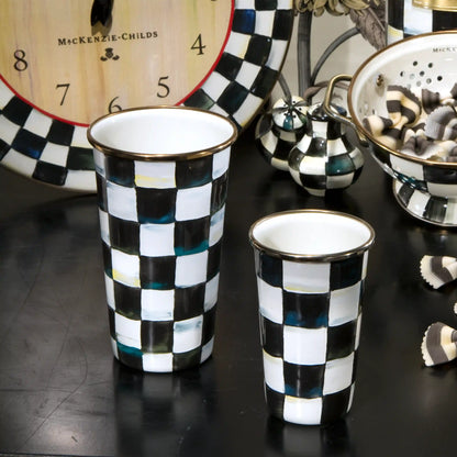 Mocha Check 10 Ounce Tumbler