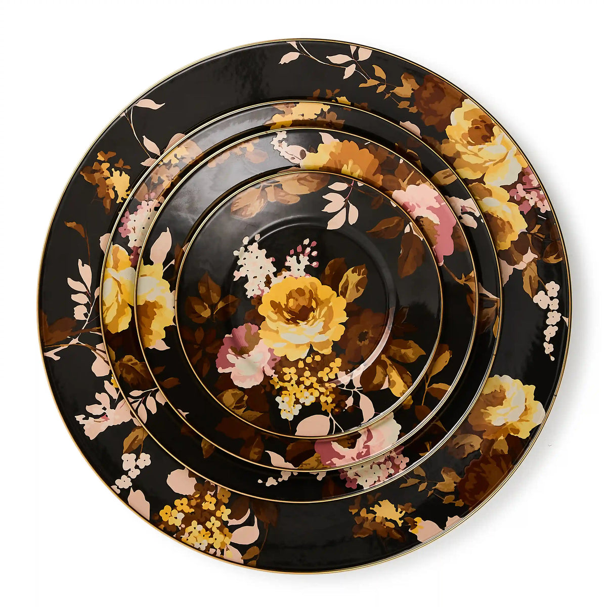 Wild Rose White Serving Platter