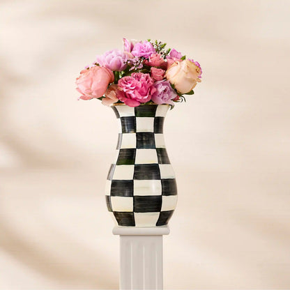 Wild Rose White Tall Vase