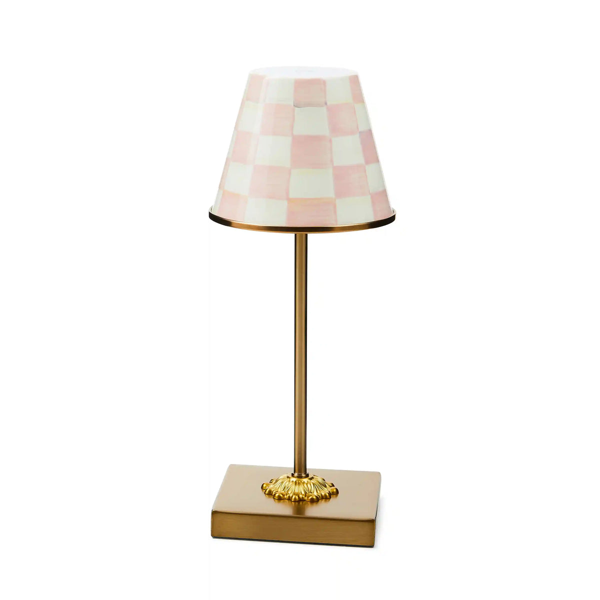 Sterling Check LED Rechargeable Cafe Table Lamp