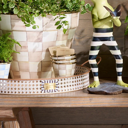 Sky Check Herb Pots, Set of 3