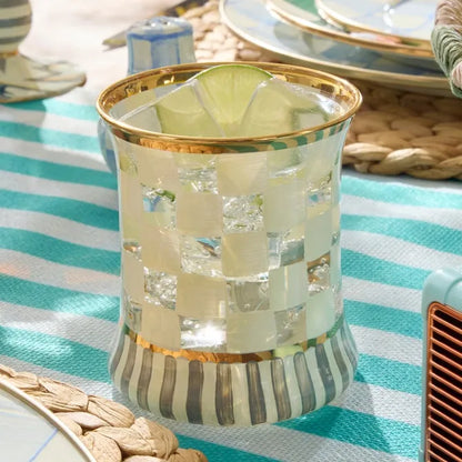 Carnival White Tumbler Glass, Set of 2