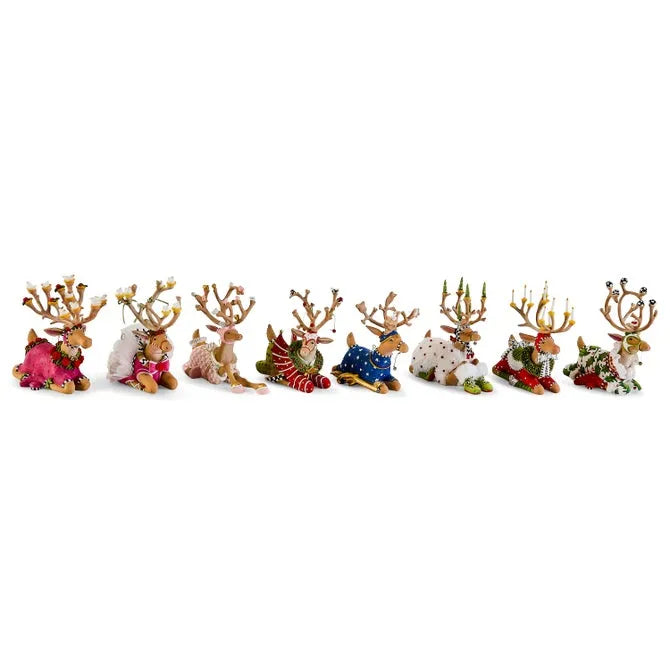 Patience Brewster Dash Away Sitting Cupid Reindeer Figure