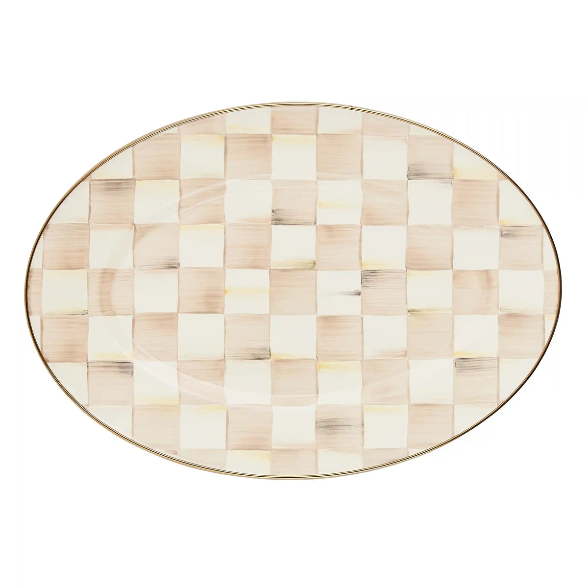 Courtly Check Small Oval Platter