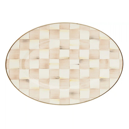 Courtly Check Small Oval Platter