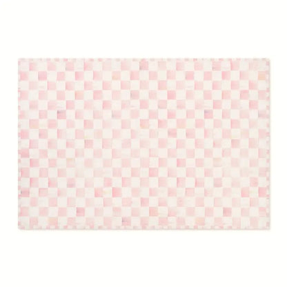 Rosy Checkered 5' x 7'6" Washable Rug
