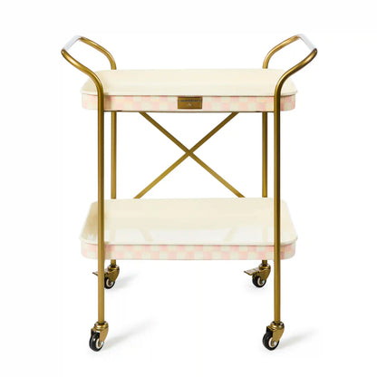 Violet Check 3-Tier Kitchen Cart