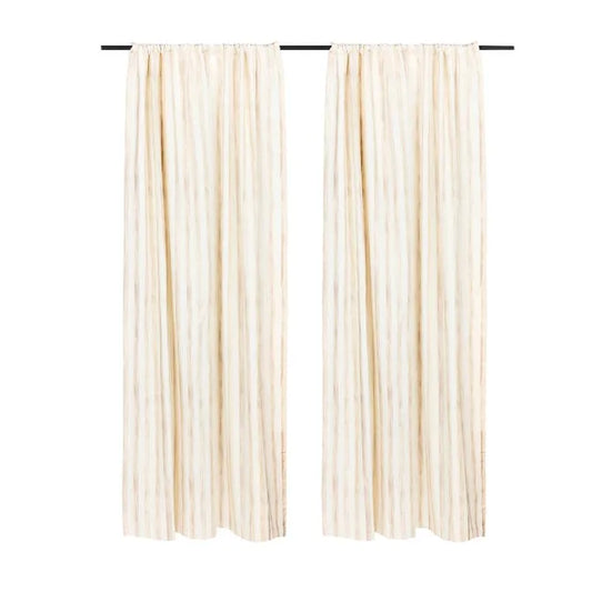 Mocha Stripe 84" Curtain Panel