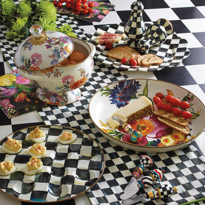 Rosy Check Table Runner