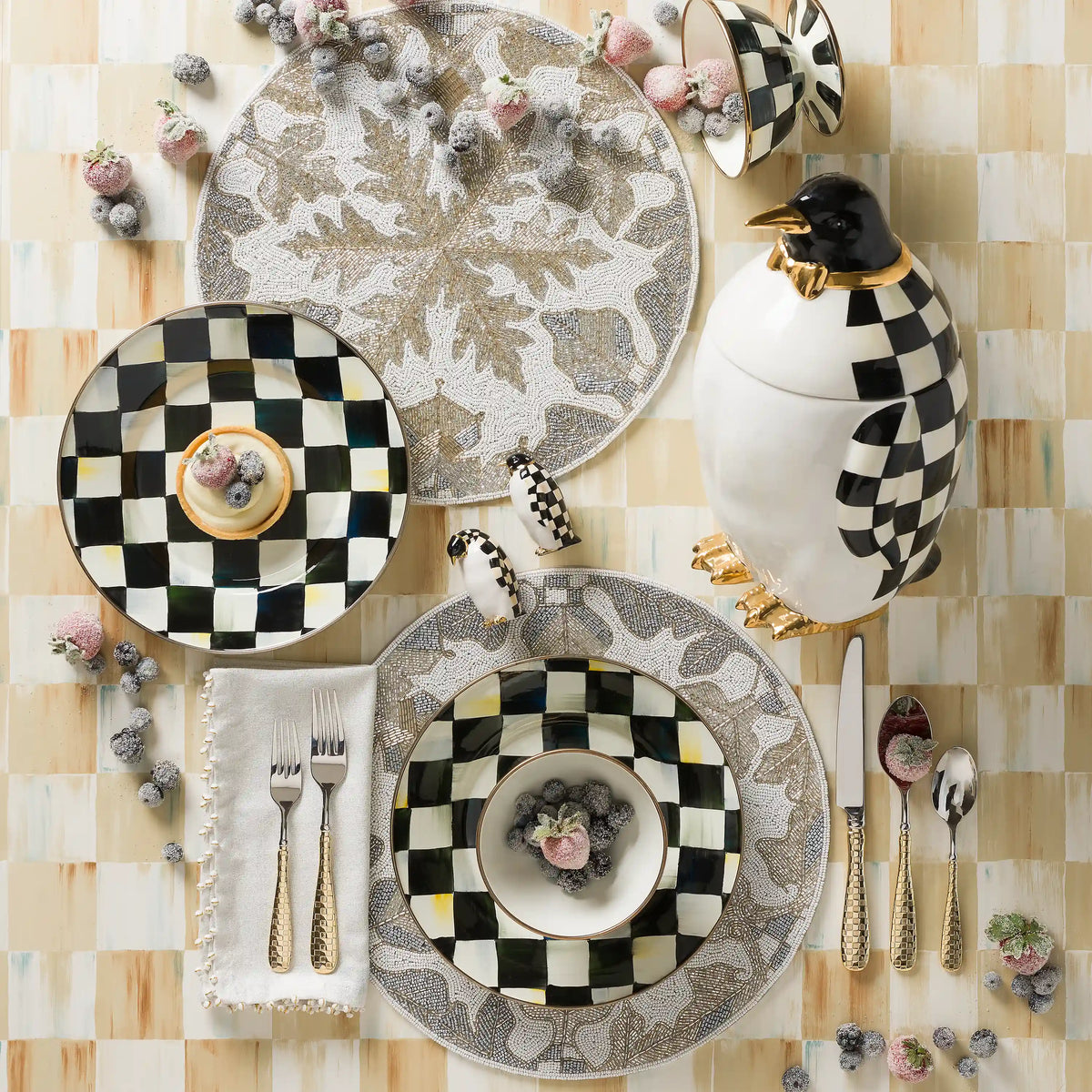 Courtly Check Ice Cream Dish