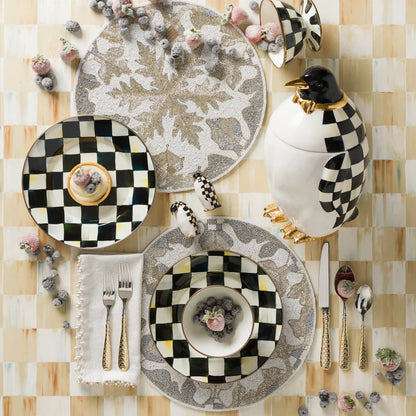 Mocha Check Ice Cream Dish