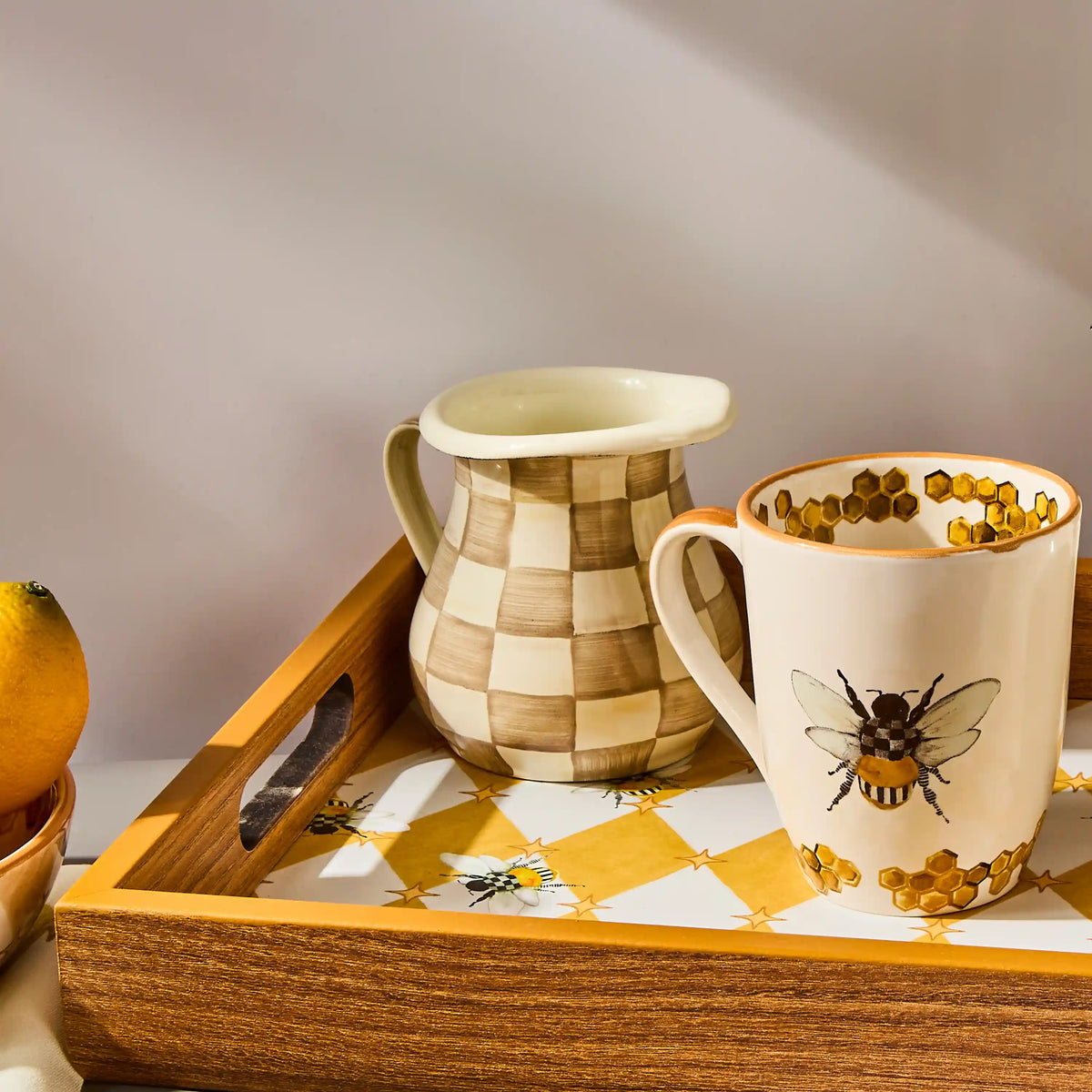Sterling Check Creamer