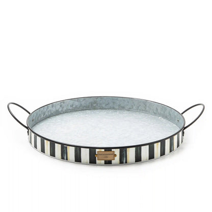 Spectator Galvanized Serving Trays, Set of 2