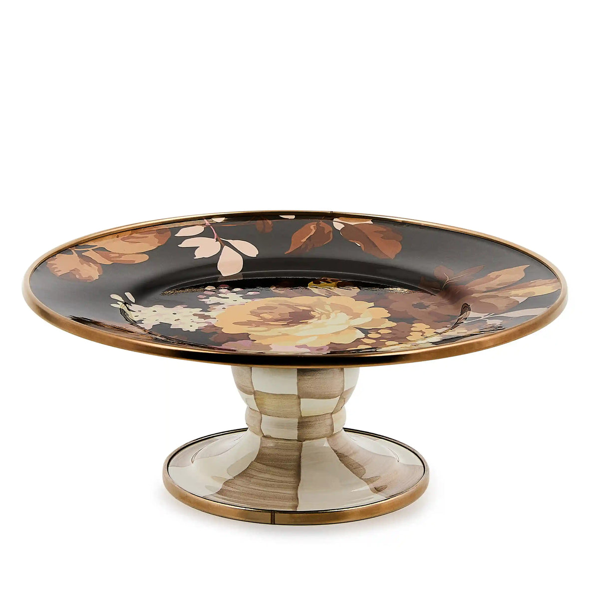 Wild Rose White Mini Pedestal Platter
