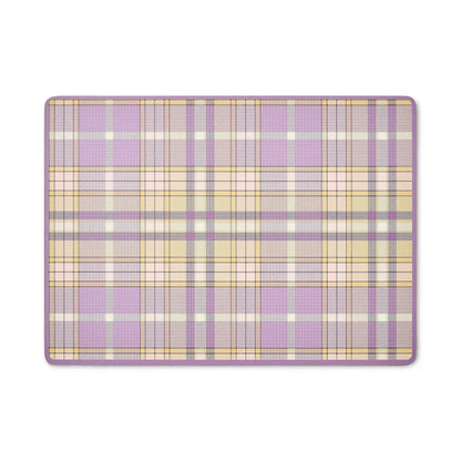 Violet Check Cork Back Placemats, Set of 4