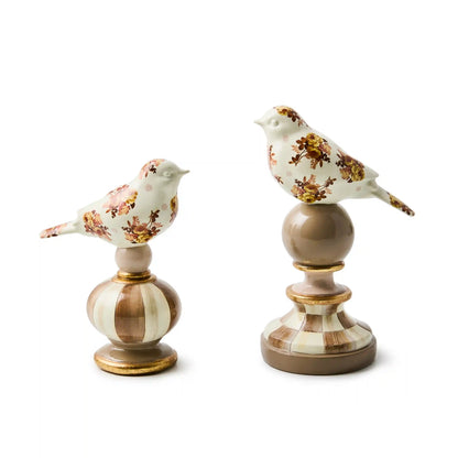 Wildflowers Bird Topiaries - Set of 2