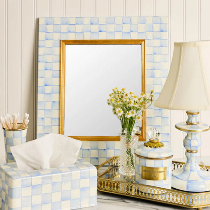 Sky Check Enamel Wall Mirror