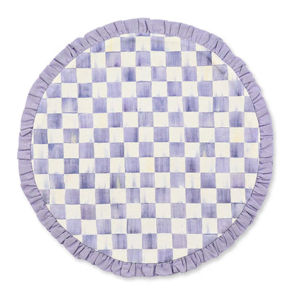 Mocha Check Round Placemat