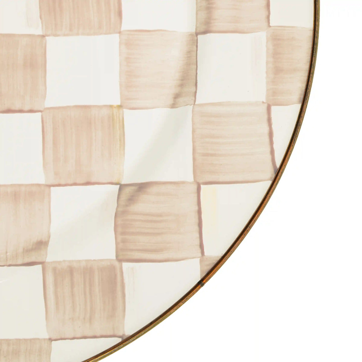 Emerald Check Serving Platter