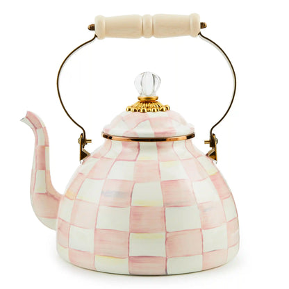 Emerald Check 2 Quart Tea Kettle