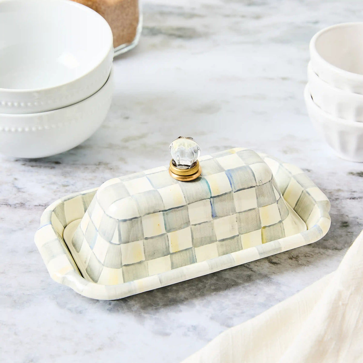 Emerald Check Butter Box