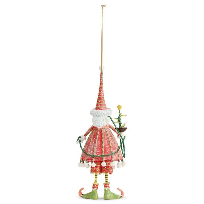 Patience Brewster Dash Away Dashing Santa Ornament