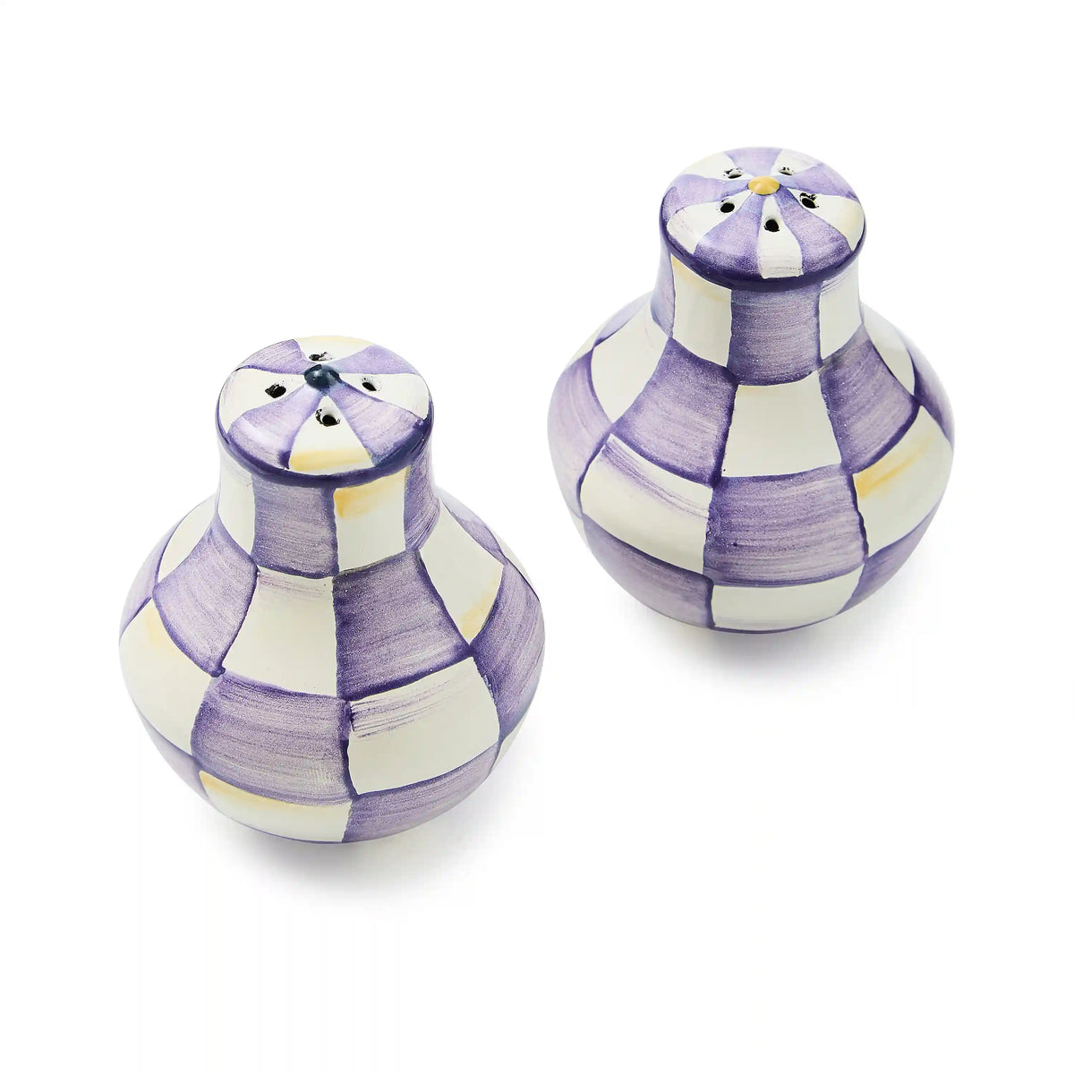 Sterling Check Large Salt & Pepper Shakers