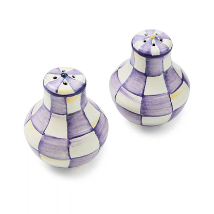 Sterling Check Large Salt & Pepper Shakers