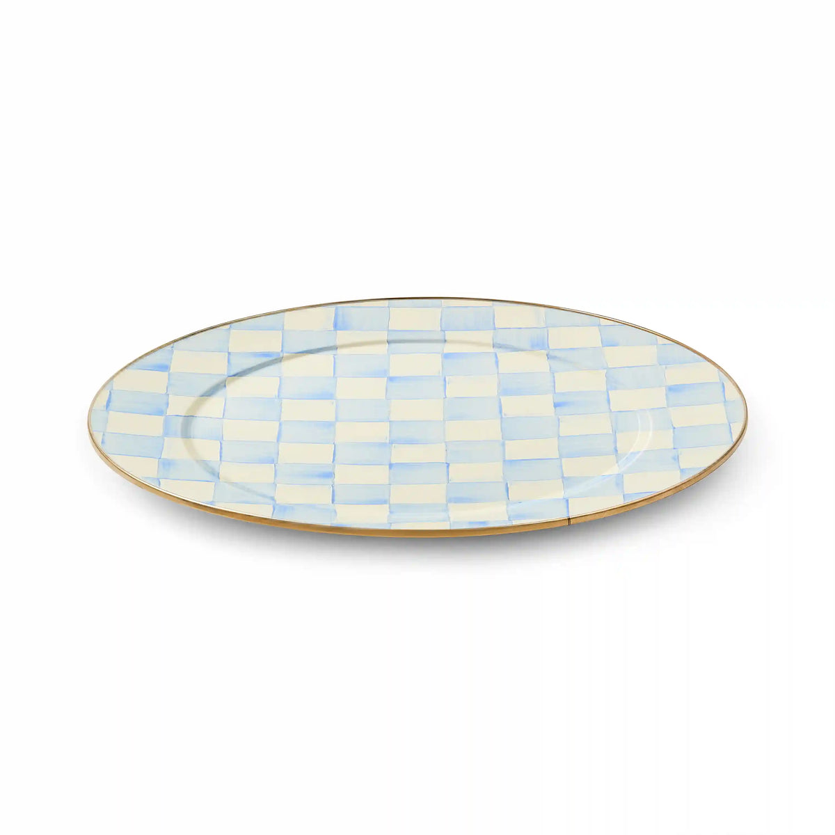 Emerald Check Serving Platter