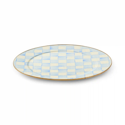 Emerald Check Serving Platter