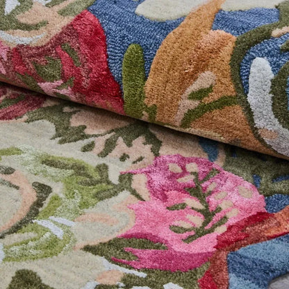 Sea Garden Floral 6' Round Rug