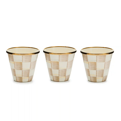 Sky Check Herb Pots, Set of 3