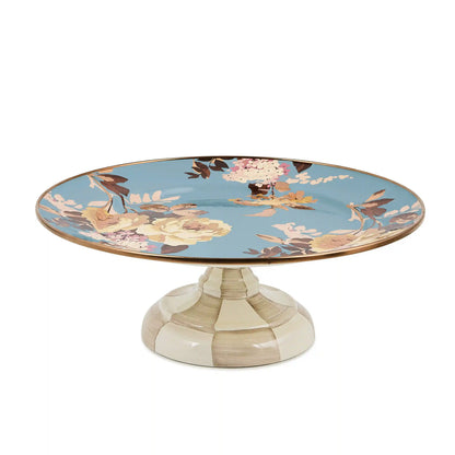 Wildflowers Pink Mini Pedestal Platter