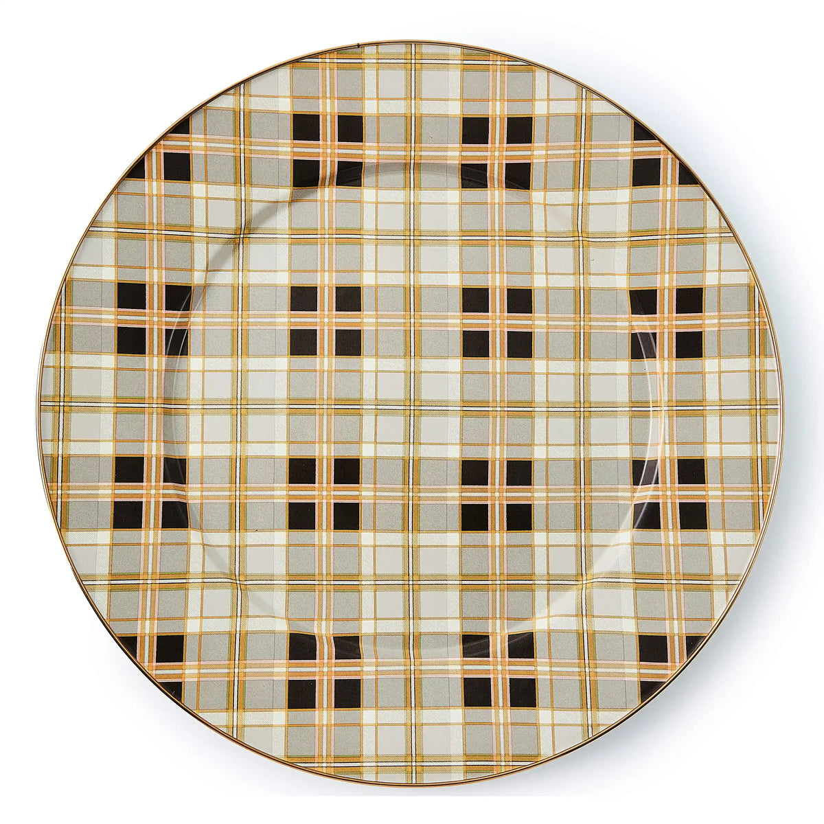 Tartan Black Serving Platter