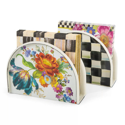 Rosy Check Napkin Holder