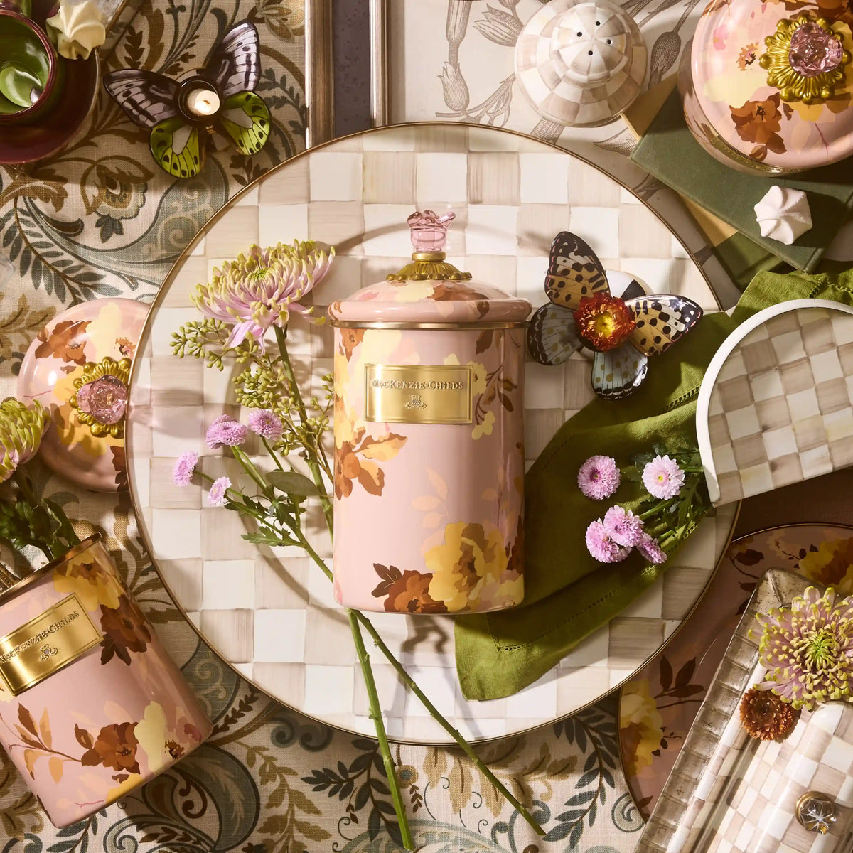 Rosy Check Serving Platter