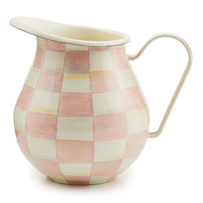 Mocha Check Pitcher