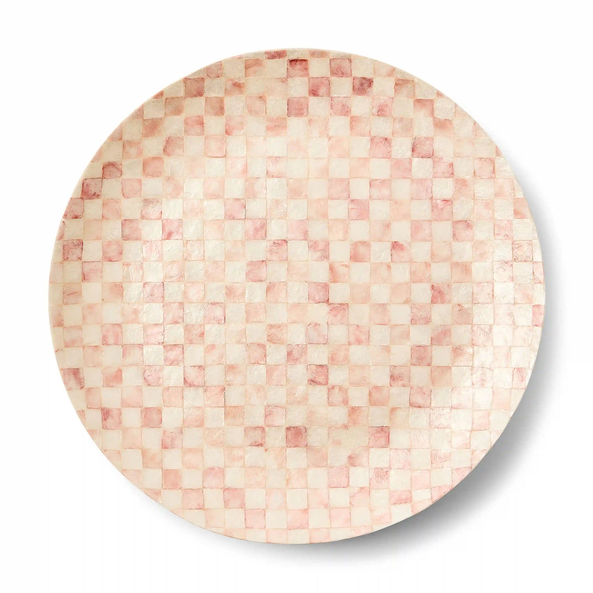 Rosy Check Capiz Decorative Bowl