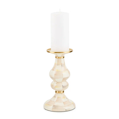 Sky Check Large Pillar Candlestick