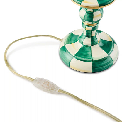 Royal Check Candlestick Lamp