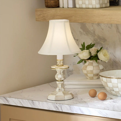 Courtly Check Candlestick Lamp