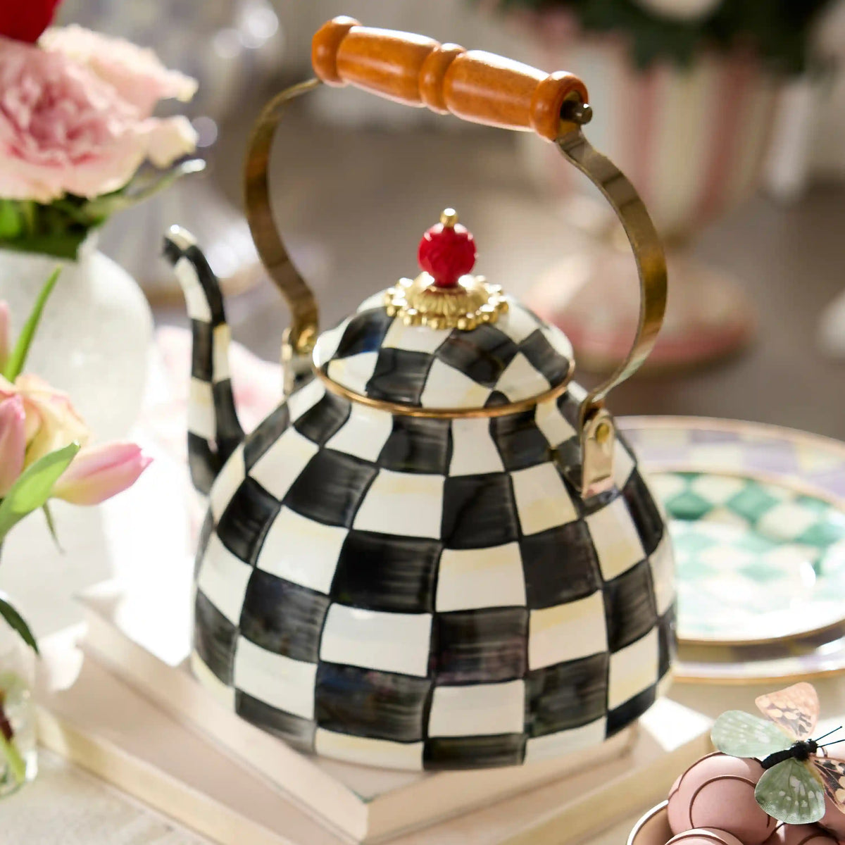 Royal Check 2 Quart Tea Kettle